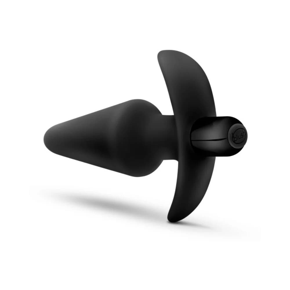 Anal Adventures Platinum Silicone Vibrating Plug Black thumbnail 5