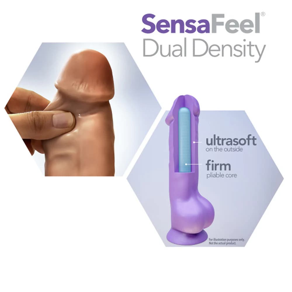 Au Naturel Carlos 9 in. Posable Dual Density Dildo Tan thumbnail 6