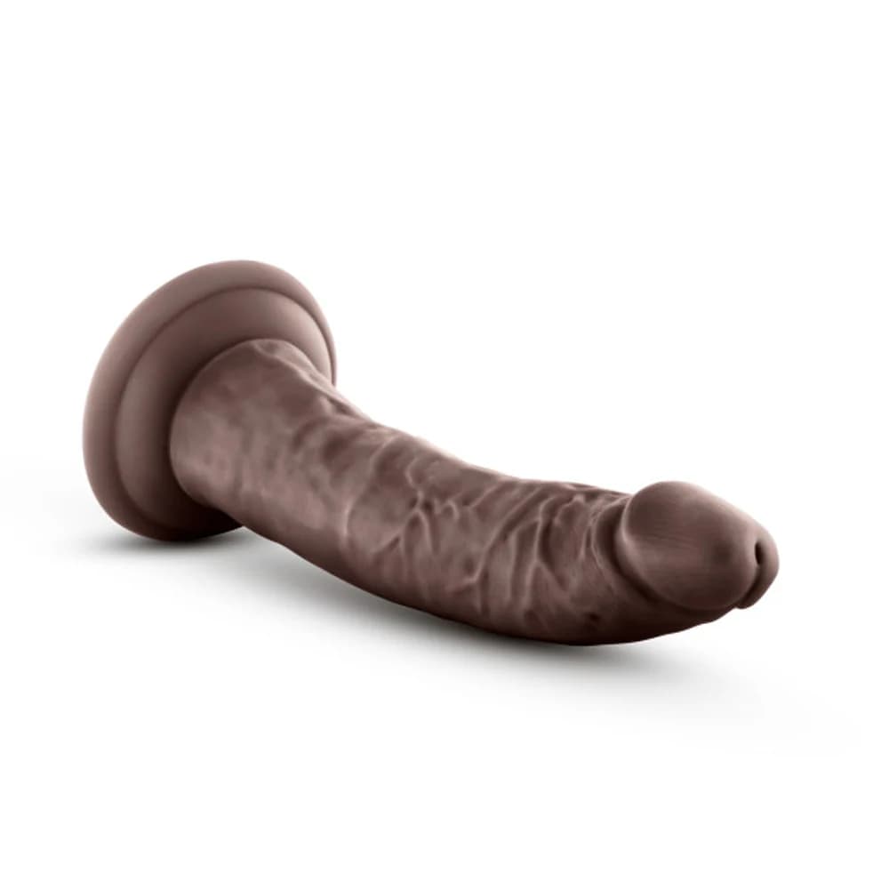 Au Naturel Jack 7 in. Posable Dual Density Dildo Brown thumbnail 2
