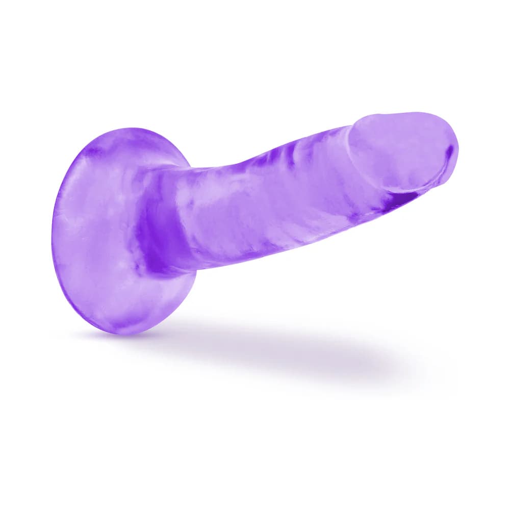 B Yours Plus Hard n' Happy 5 in. Dildo Purple thumbnail 4