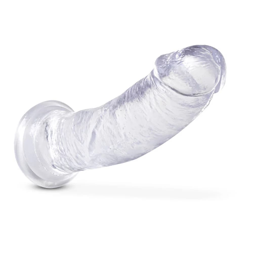 B Yours Plus Roar n' Ride 8 in. Dildo Clear thumbnail 3