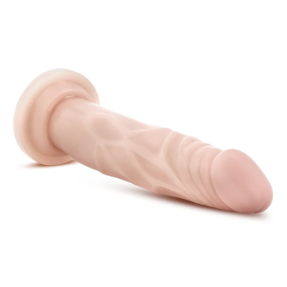 Dr. Skin Silicone Dr. Carter Realistic 7 in. Posable Dildo Beige thumbnail 4