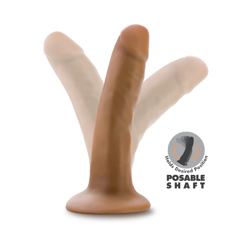 Dr. Skin Silicone Dr. Lucas 5.5 in. Posable Dildo Tan thumbnail 5