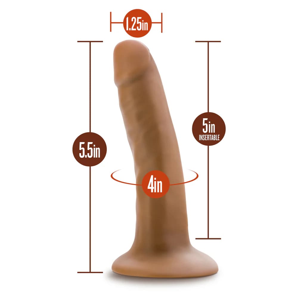Dr. Skin Silicone Dr. Lucas 5.5 in. Posable Dildo Tan thumbnail 6