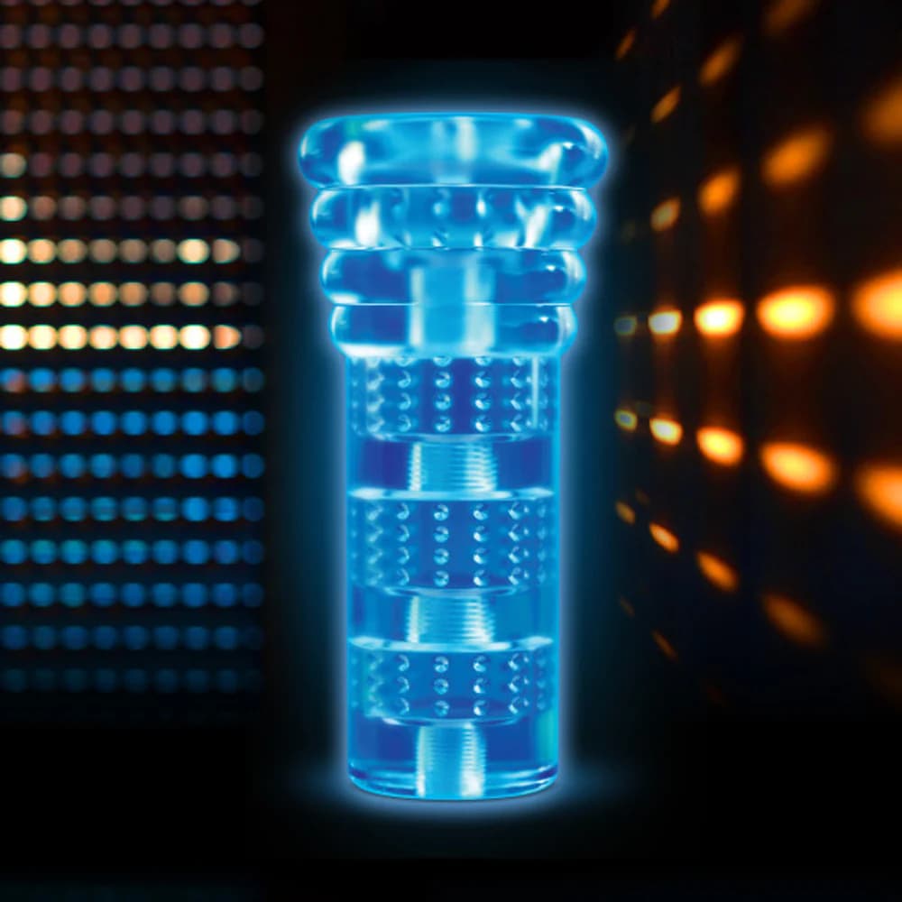 M for Men All Nighter Glow in the Dark Textured Stroker Clear thumbnail 9
