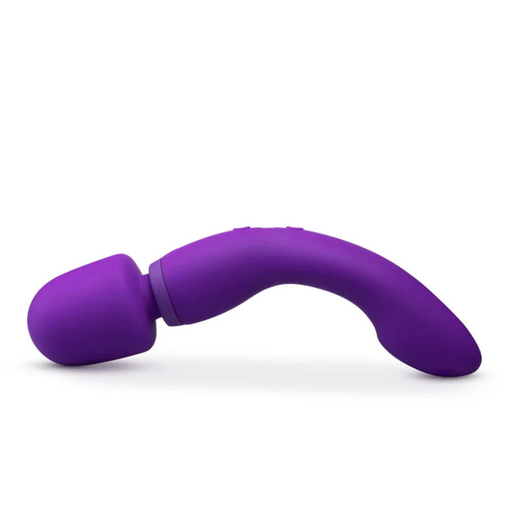 Wellness Dual Sense Rechargeable Silicone Dual Ended G-Spot & Wand Vibrator Purple thumbnail 4