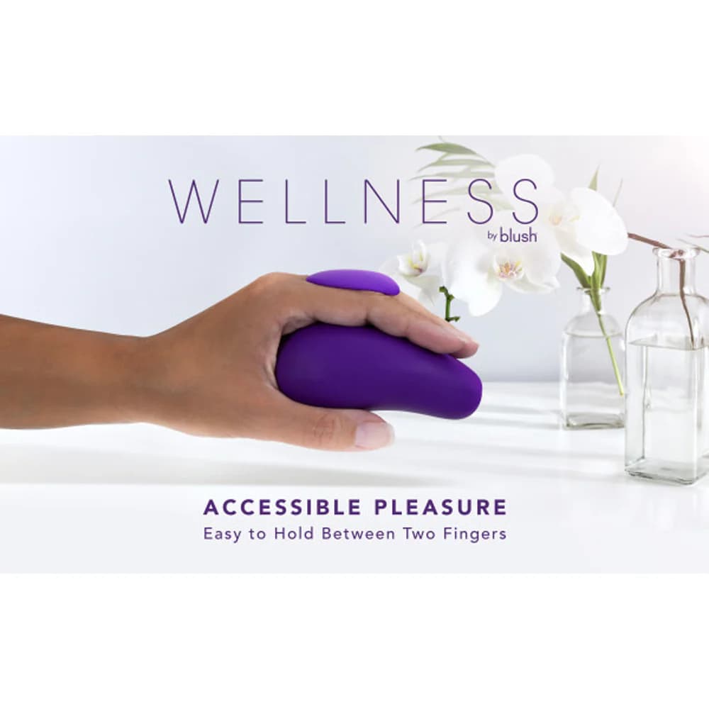 Wellness Palm Sense Rechargeable Silicone Vibrator Purple thumbnail 7