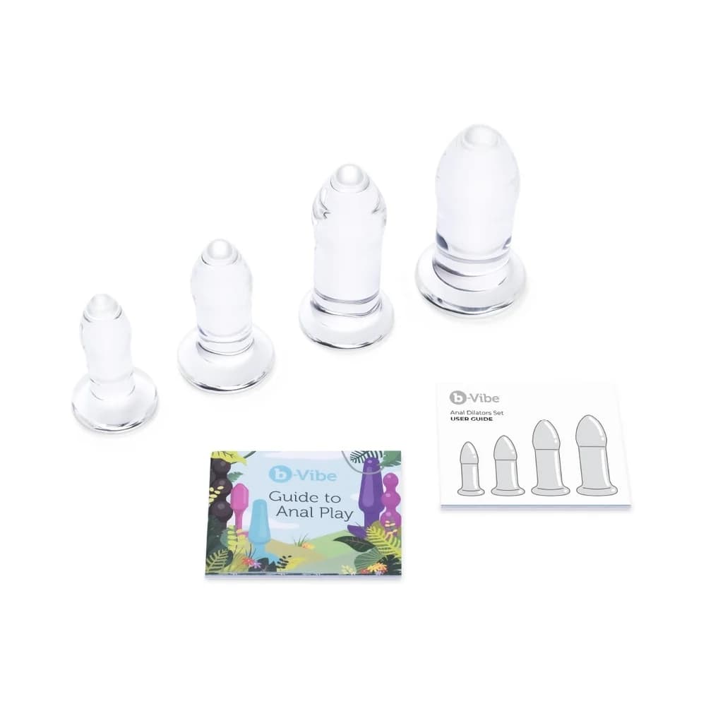 b-Vibe 4-Piece Anal Dilators Glass Plug Set thumbnail 3
