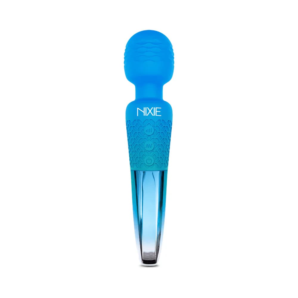 Nixie Rechargeable Wand Massager Blue Ombre Metallic thumbnail 3