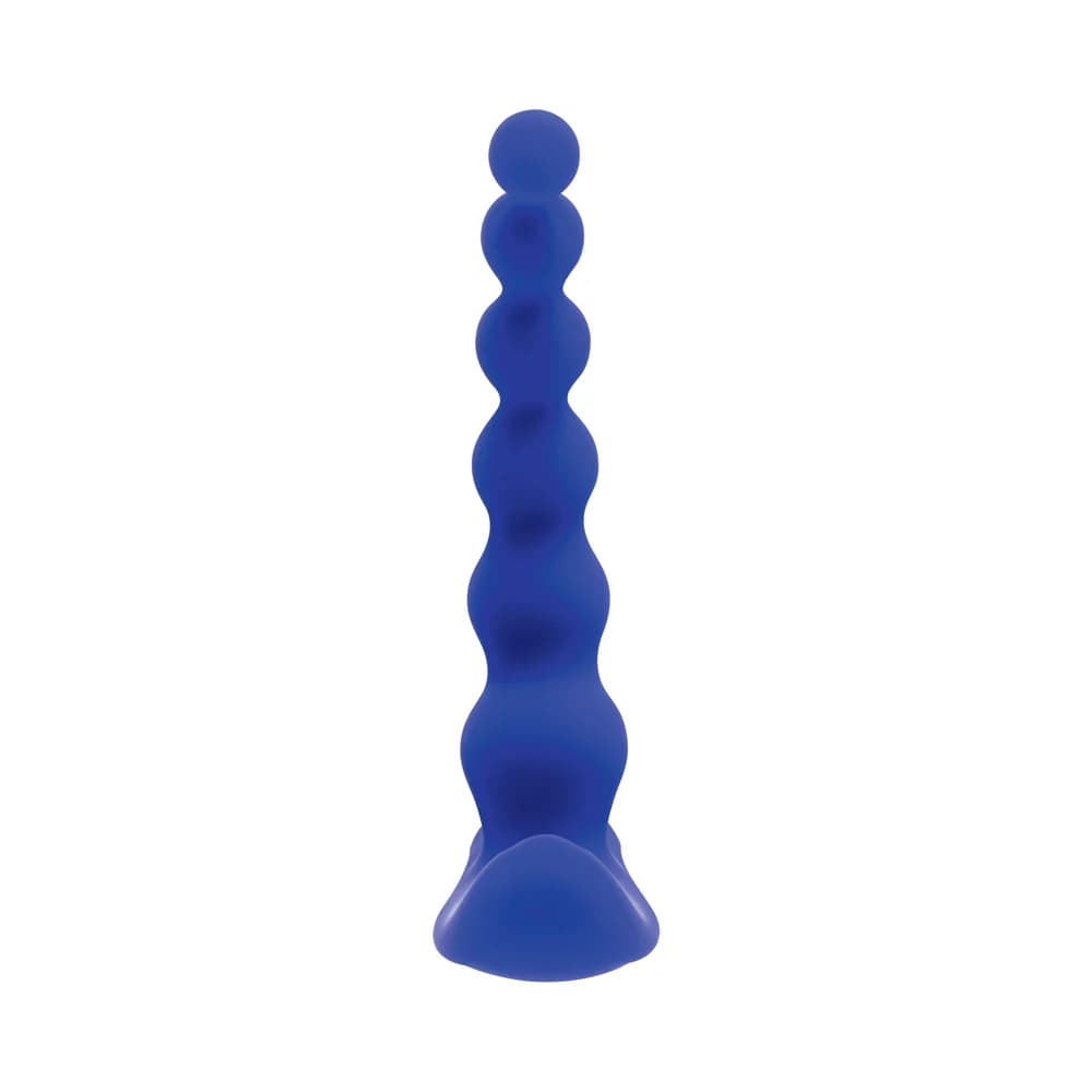 Gender X Beaded Pleasure Rechargeable Remote-Controlled Vibrating Silicone Probe Vibrator Blue thumbnail 6