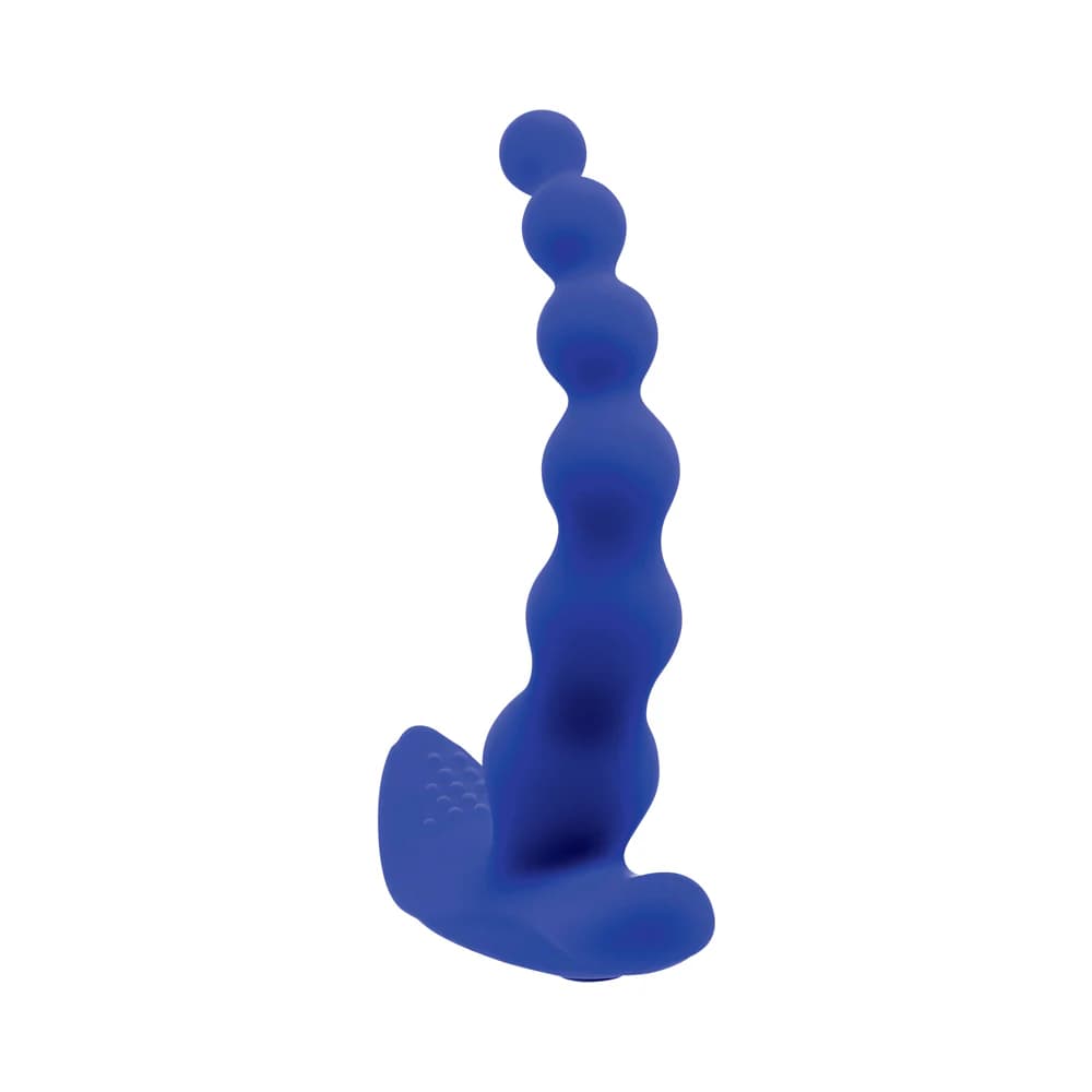 Gender X Beaded Pleasure Rechargeable Remote-Controlled Vibrating Silicone Probe Vibrator Blue thumbnail 7