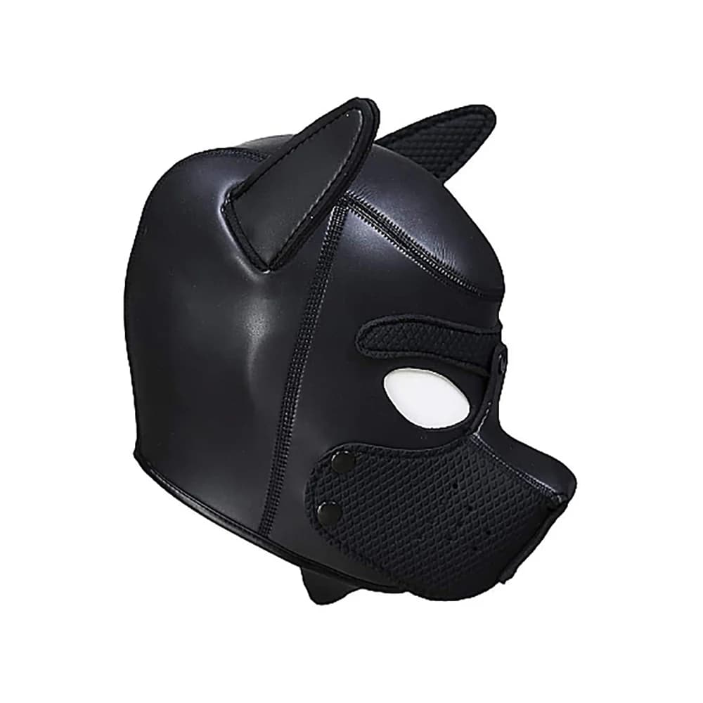 Ouch! Puppy Play Neoprene Puppy Hood Black thumbnail 5