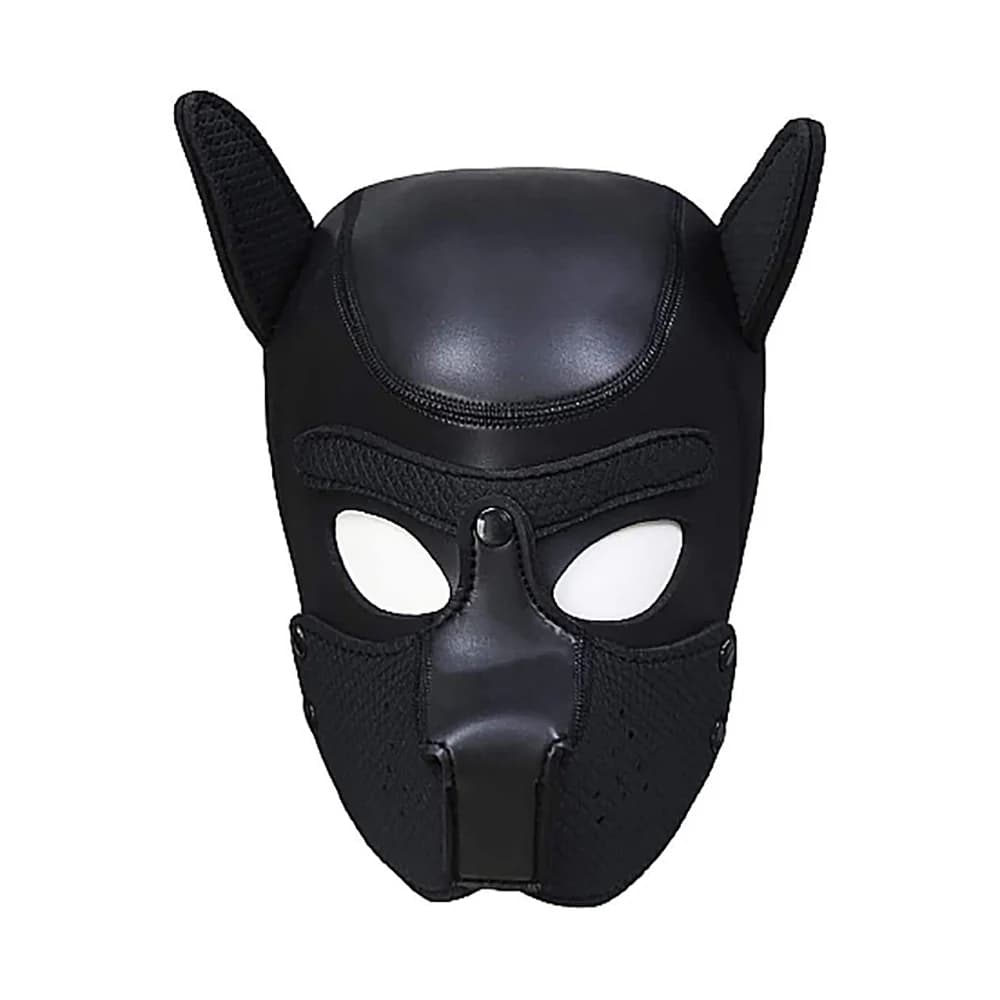 Ouch! Puppy Play Neoprene Puppy Hood Black thumbnail 6