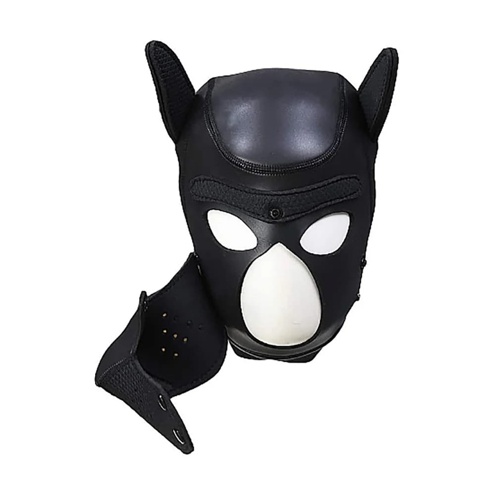 Ouch! Puppy Play Neoprene Puppy Hood Black thumbnail 7