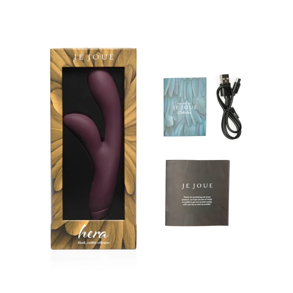 Je Joue Hera Rechargeable Silicone Rabbit Vibrator Purple thumbnail 6