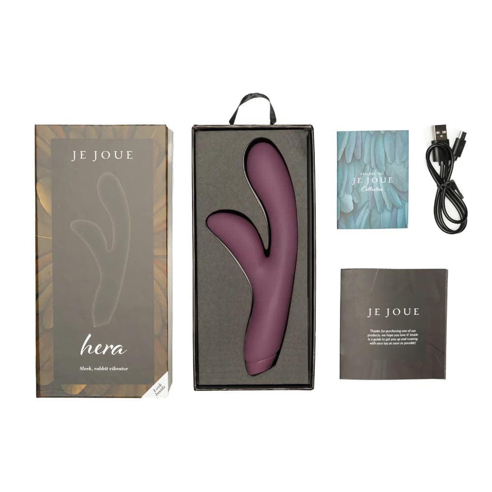Je Joue Hera Rechargeable Silicone Rabbit Vibrator Purple thumbnail 7