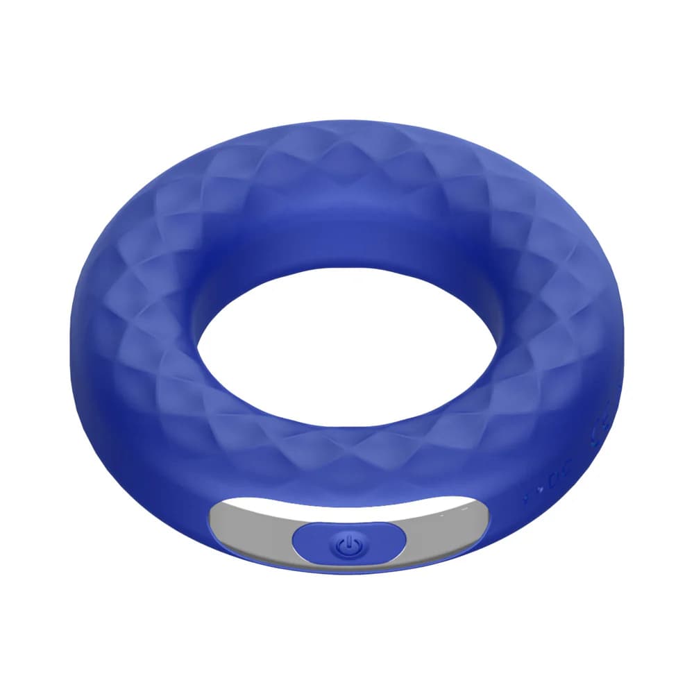 Forto F-15 Rechargeable Silicone Vibrating Cockring Blue thumbnail 3