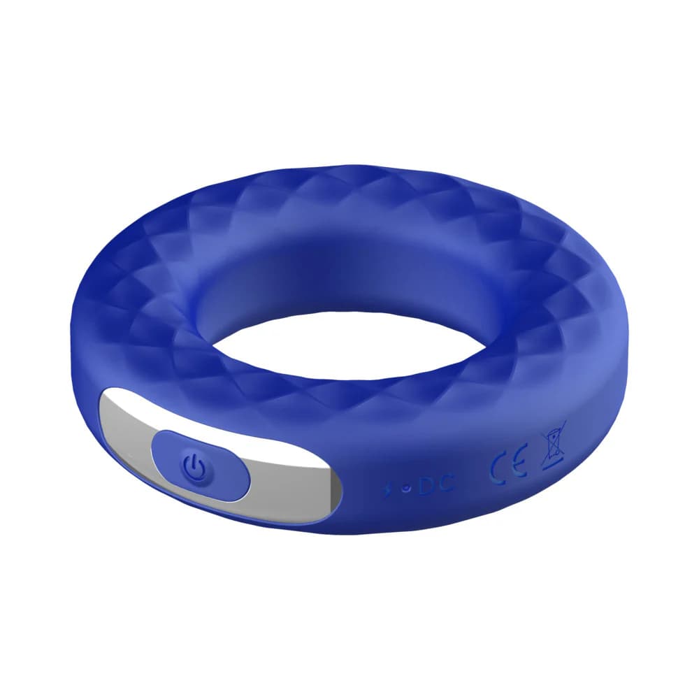 Forto F-15 Rechargeable Silicone Vibrating Cockring Blue thumbnail 4