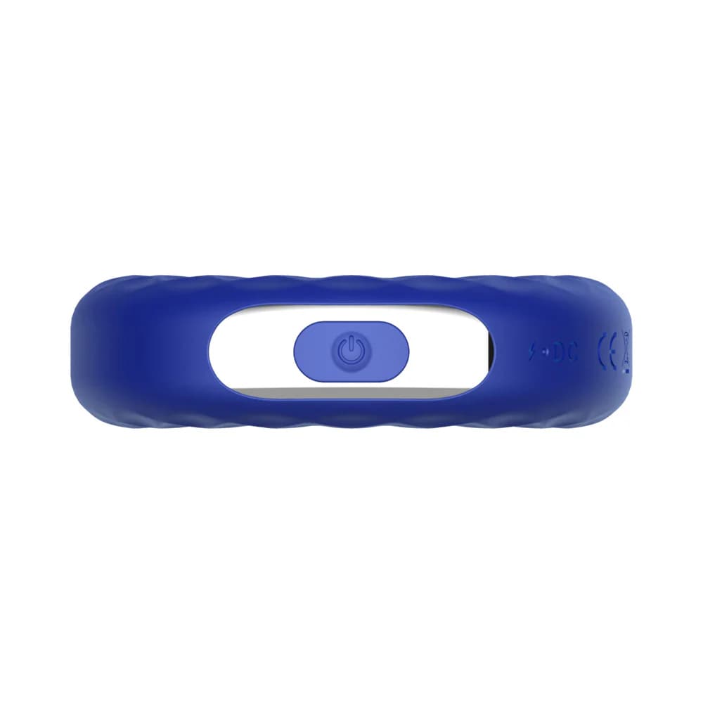 Forto F-15 Rechargeable Silicone Vibrating Cockring Blue thumbnail 5