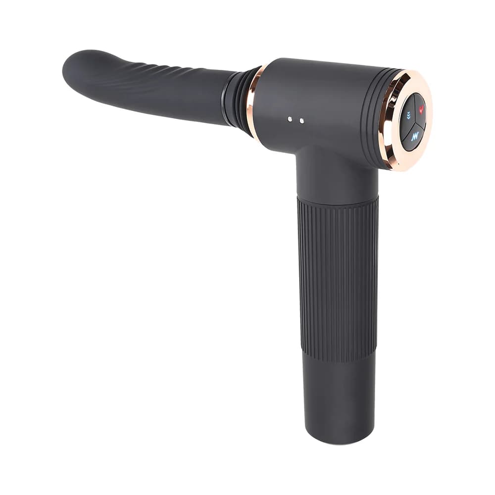 Evolved Too Hot To Handle Rechargeable Silicone Thrusting Sex Machine Black thumbnail 3