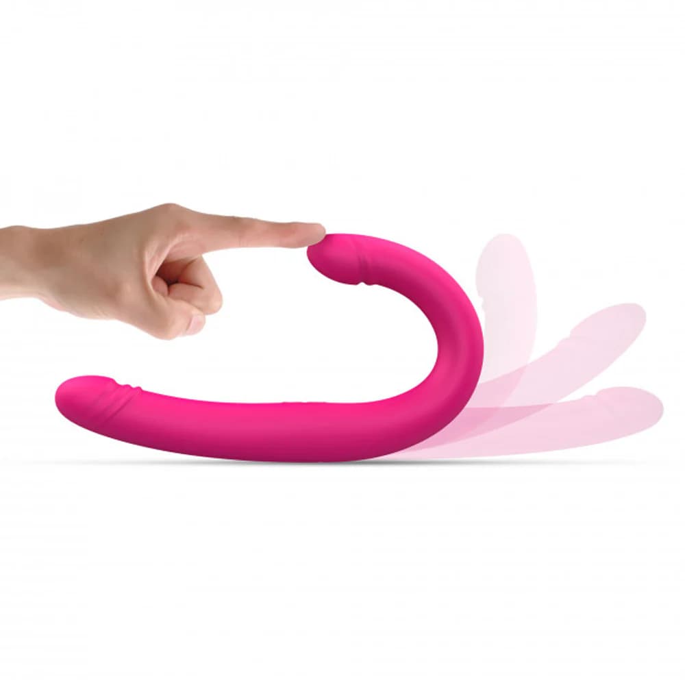 Dorcel Orgasmic Double Do Rechargeable Thrusting & Vibrating Double Dildo Pink thumbnail 4