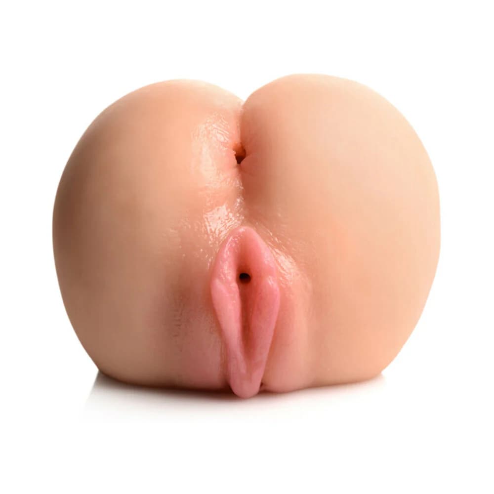 Curve Toys Mistress Juicy Maddie Dual Entry Doggy Style Masturbator Light thumbnail 8