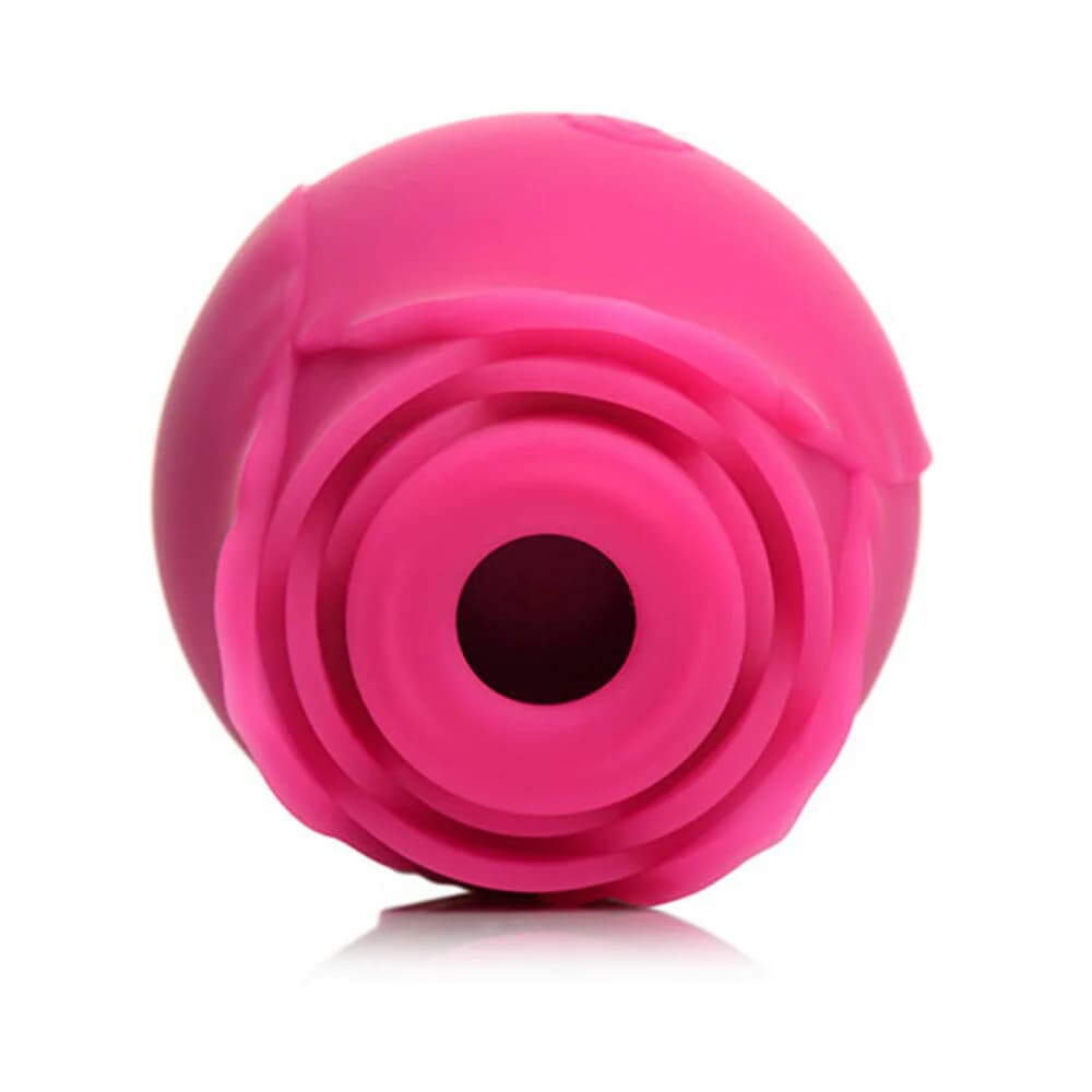 Curve Toys Gossip Cum Into Bloom Rechargeable Silicone Clitoral Stimulator Rose Crush Magenta thumbnail 4
