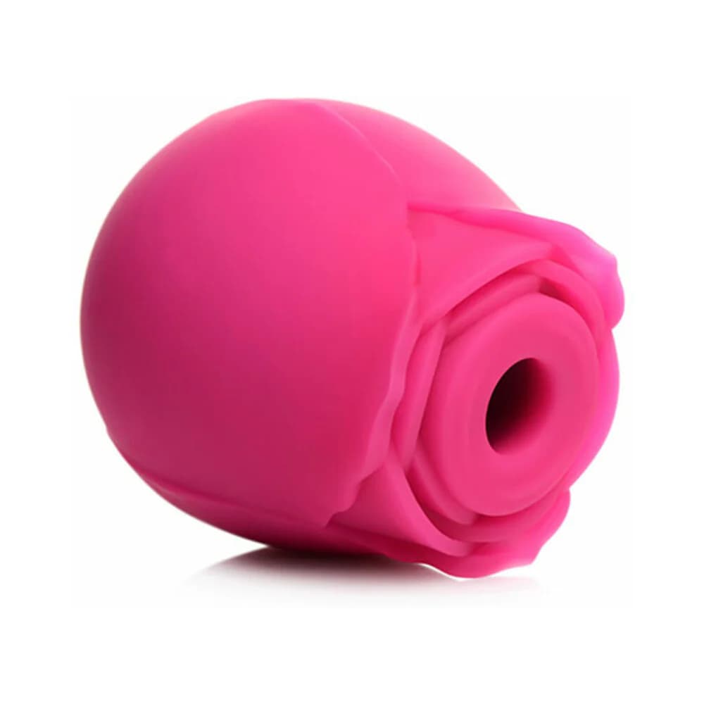 Curve Toys Gossip Cum Into Bloom Rechargeable Silicone Clitoral Stimulator Rose Crush Magenta thumbnail 5