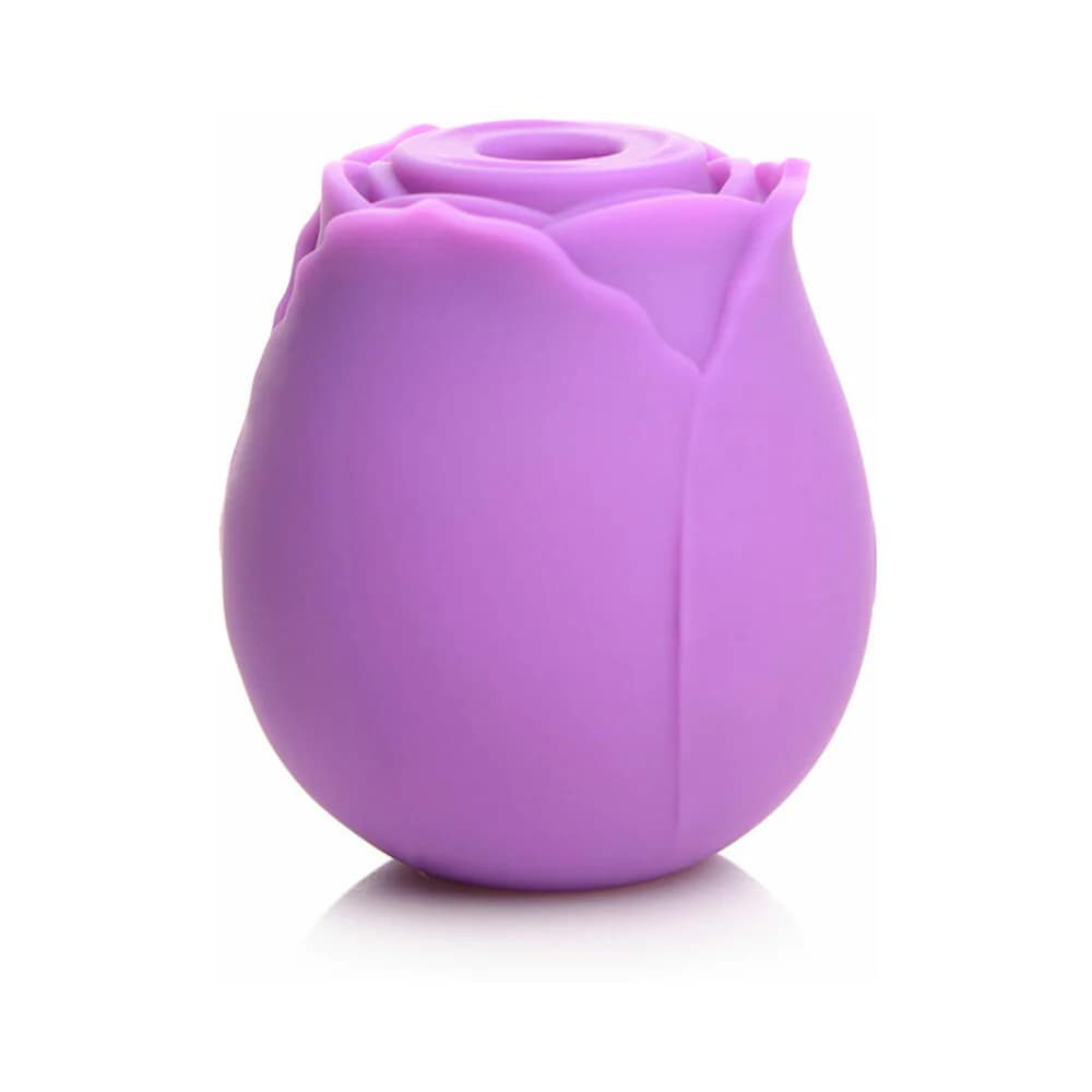 Curve Toys Gossip Cum Into Bloom Rechargeable Silicone Clitoral Stimulator Rose Flirt Violet thumbnail 3