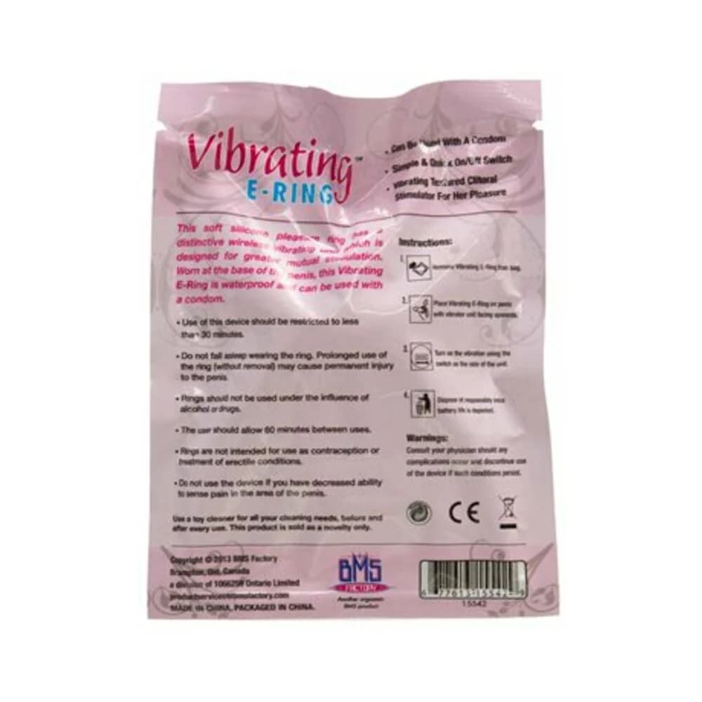 Powerbullet Vibrating Cockring Butterfly Pink thumbnail 2