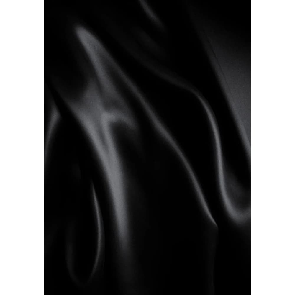 Ouch! Black & White Satin Bondage Tie Black thumbnail 4