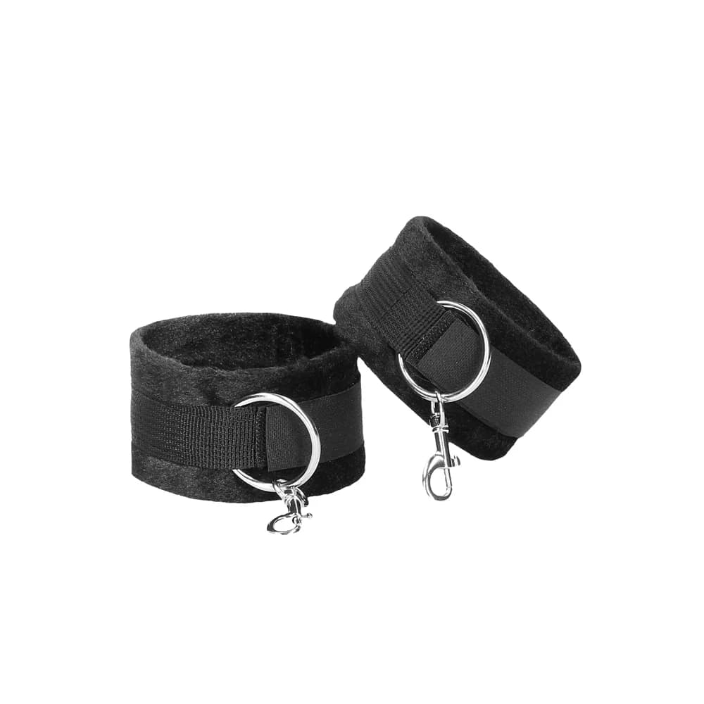 Ouch! Black & White Velcro Hogtie With Hand & Ankle Cuffs Black thumbnail 3