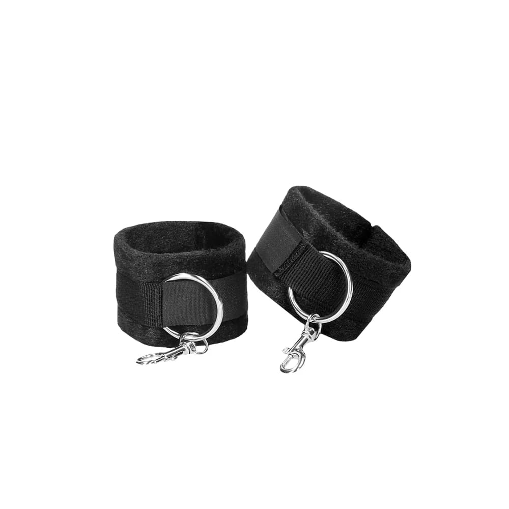 Ouch! Black & White Velcro Hogtie With Hand & Ankle Cuffs Black thumbnail 4