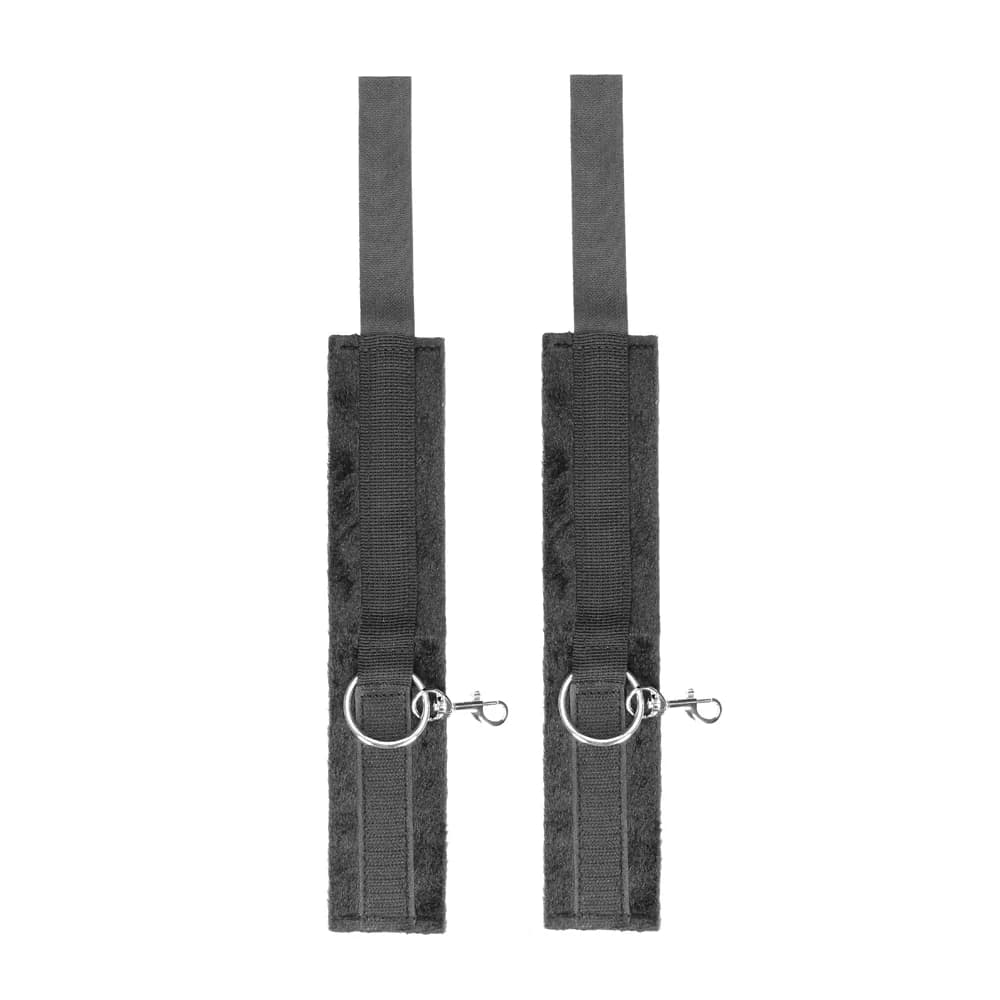 Ouch! Black & White Velcro Hogtie With Hand & Ankle Cuffs Black thumbnail 5