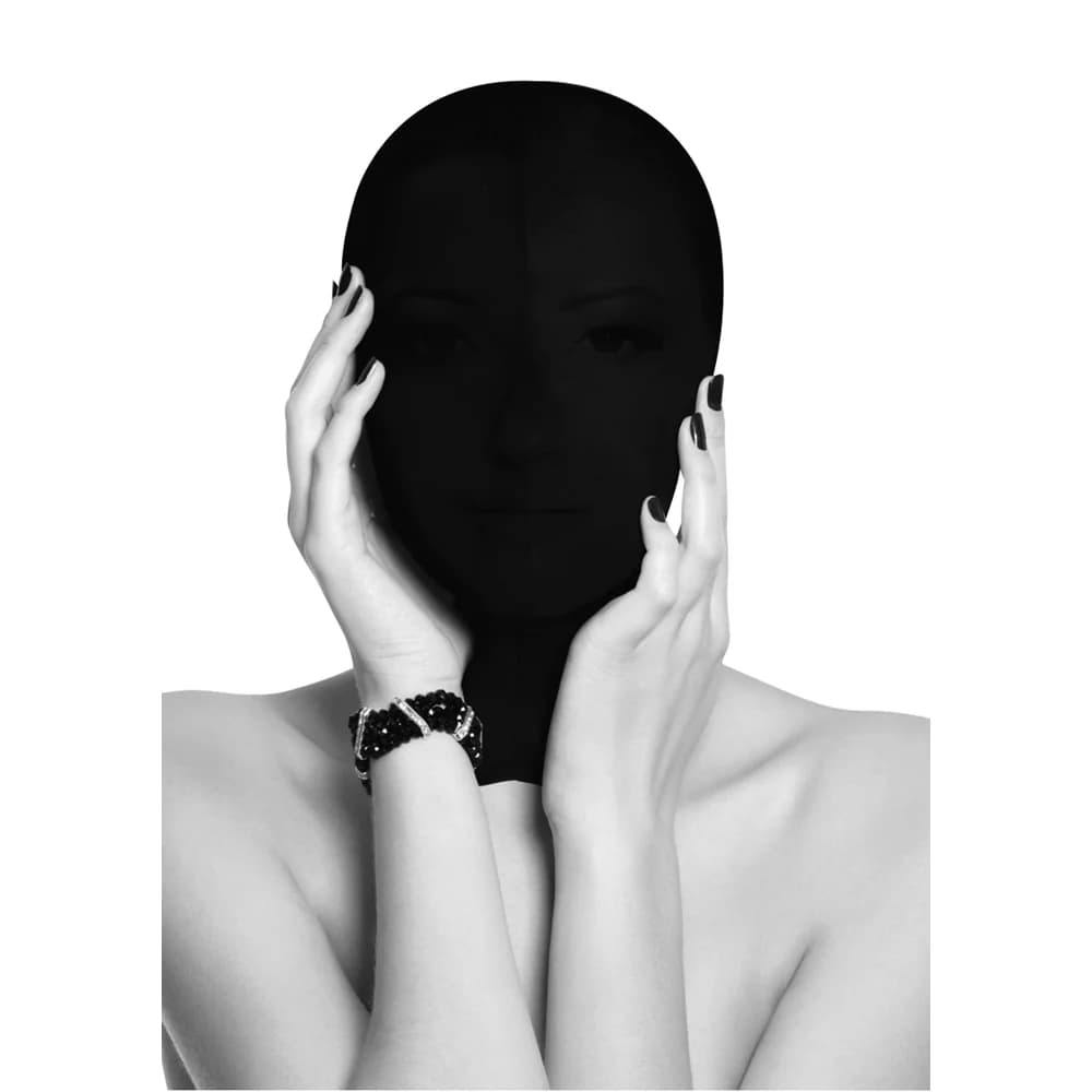 Ouch! Black & White Subjugation Mask Allows Just A Hint Of Light Black thumbnail 3