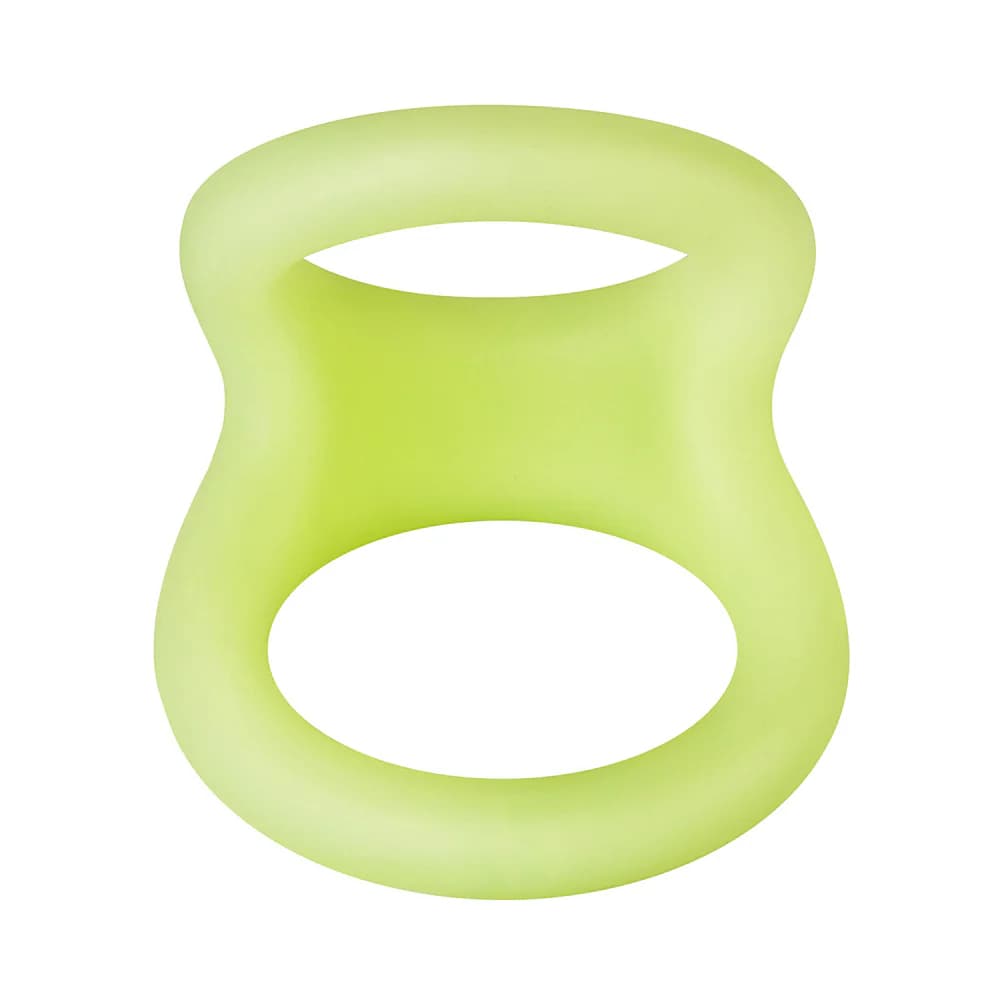 Forto F-22 Liquid Silicone Cock & Ball D-Ring Small Glow thumbnail 2