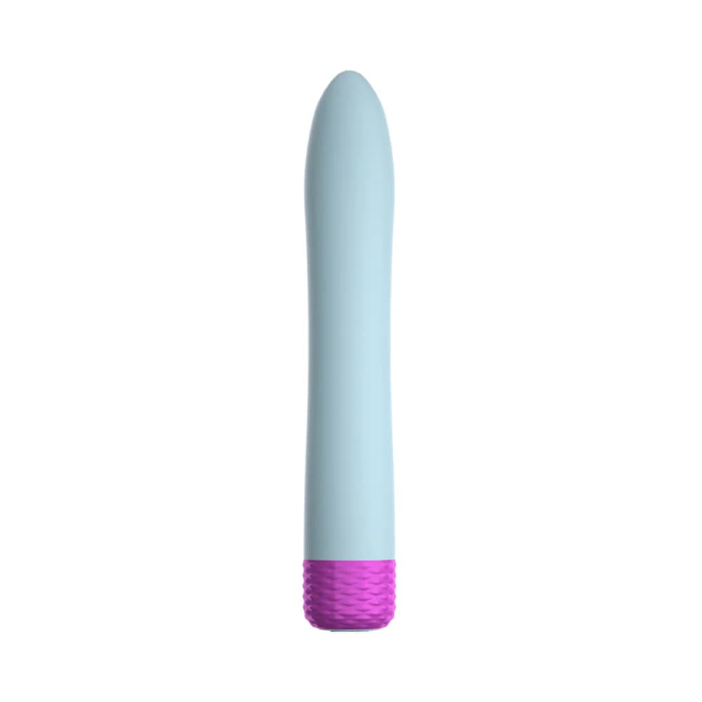 FemmeFunn Densa Bullet Rechargeable Dual Density Silicone Slimline Vibrator Light Blue thumbnail 2