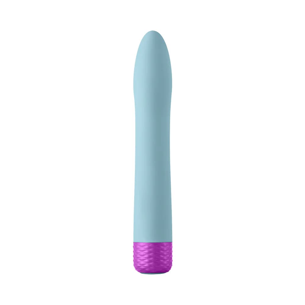 FemmeFunn Densa Bullet Rechargeable Dual Density Silicone Slimline Vibrator Light Blue thumbnail 3