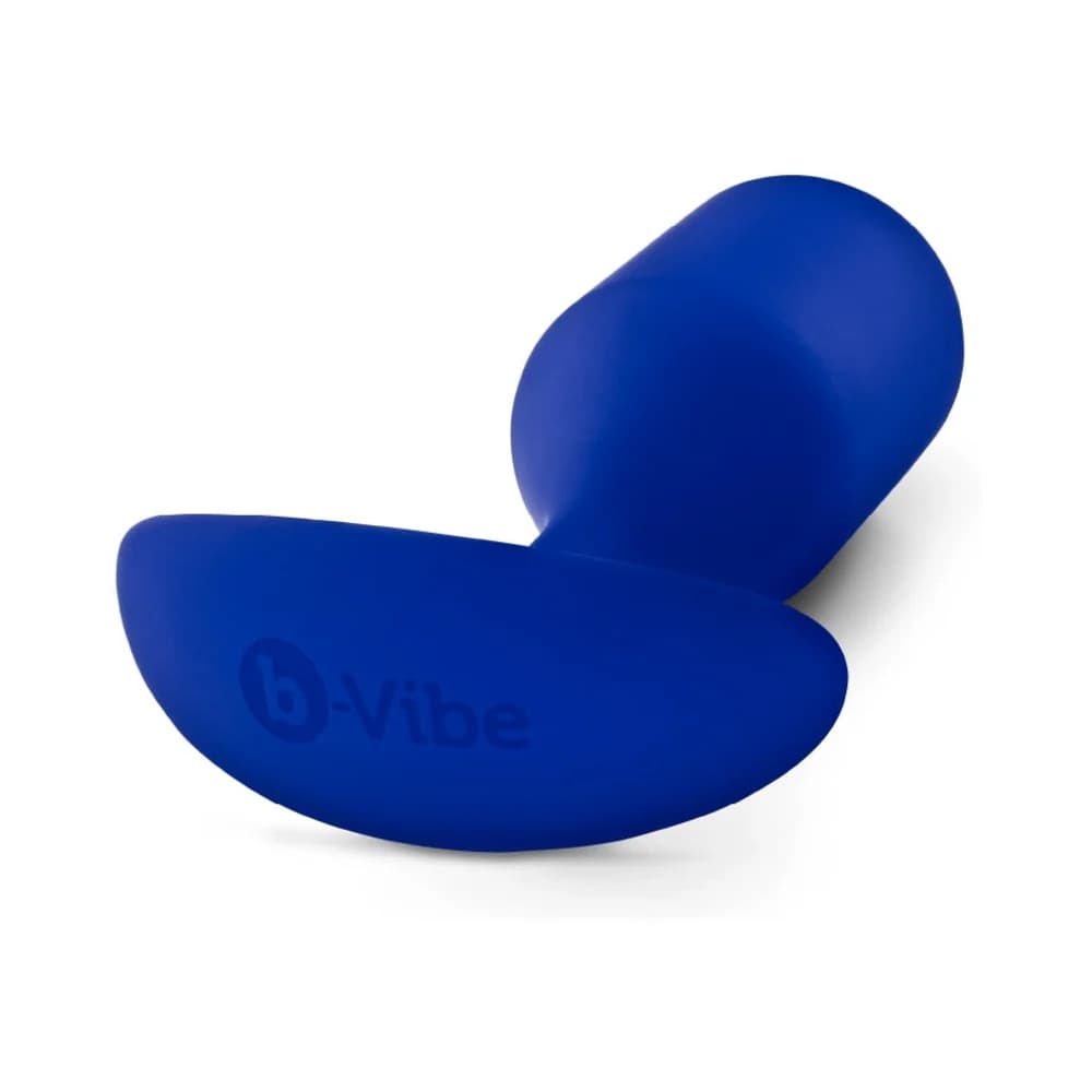 b-Vibe Snug Plug 4 Weighted Silicone Anal Plug Navy thumbnail 5