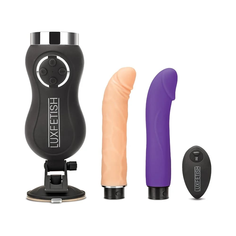 Lux Fetish Rechargeable Thrusting Compact Sex Machine with Remote Control thumbnail 5