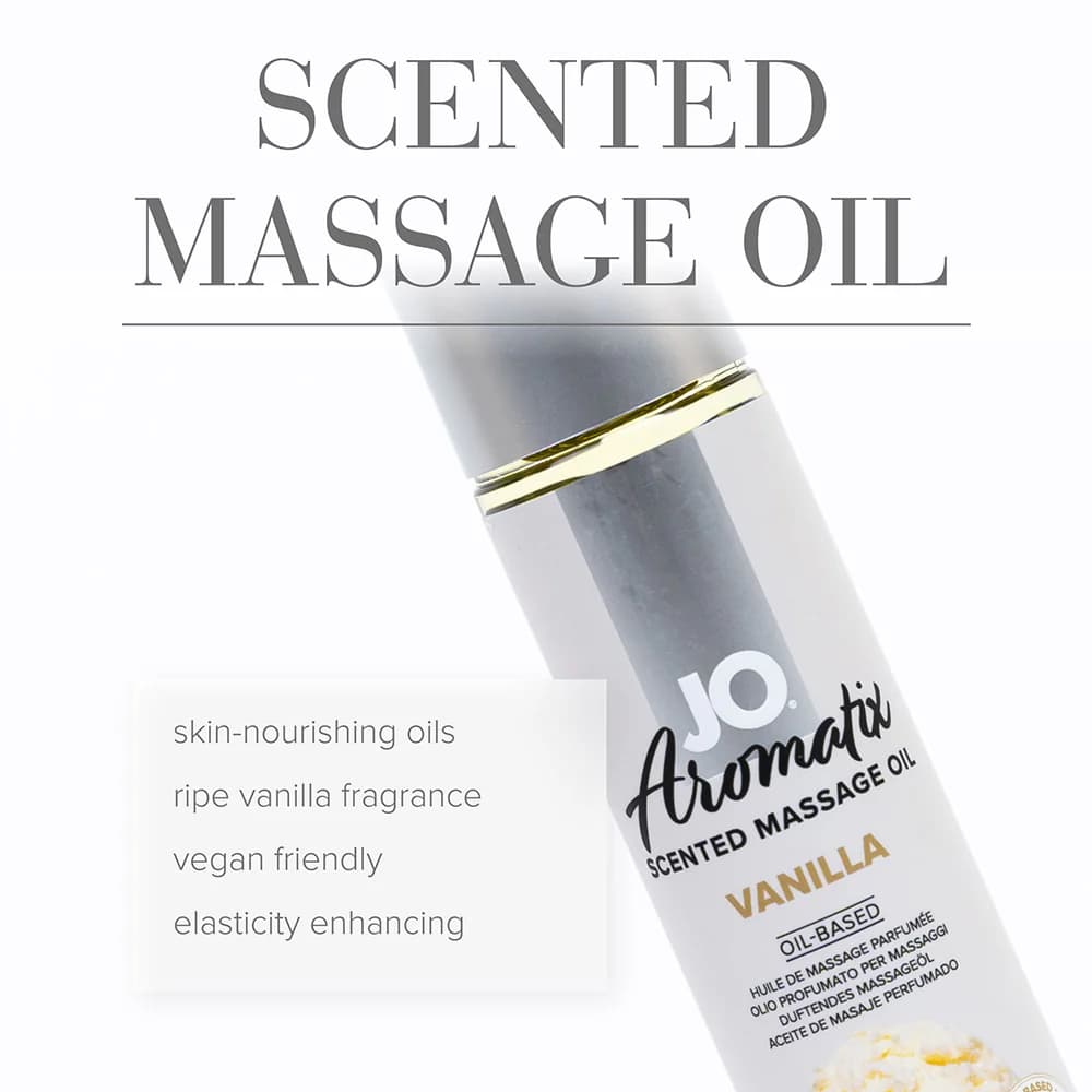 JO Aromatix Vanilla Scented Massage Oil 4 oz. thumbnail 4