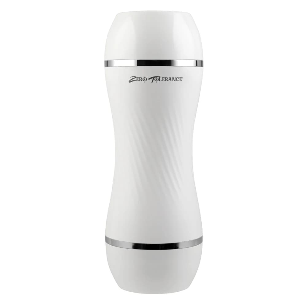 Zero Tolerance Double Dip Dual-Ended Realistic Stroker with Movie Download White thumbnail 3