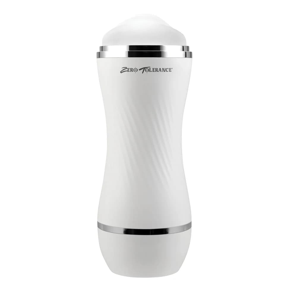 Zero Tolerance Double Dip Dual-Ended Realistic Stroker with Movie Download White thumbnail 4