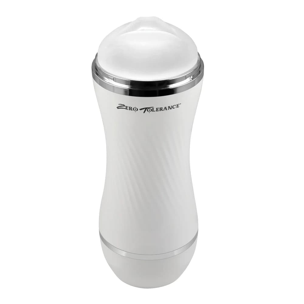 Zero Tolerance Double Dip Dual-Ended Realistic Stroker with Movie Download White thumbnail 5