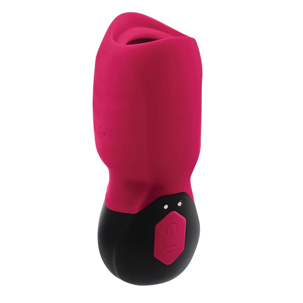 Gender X Body Kisses Rechargeable Vibrating Silicone Suction Massager Red thumbnail 3