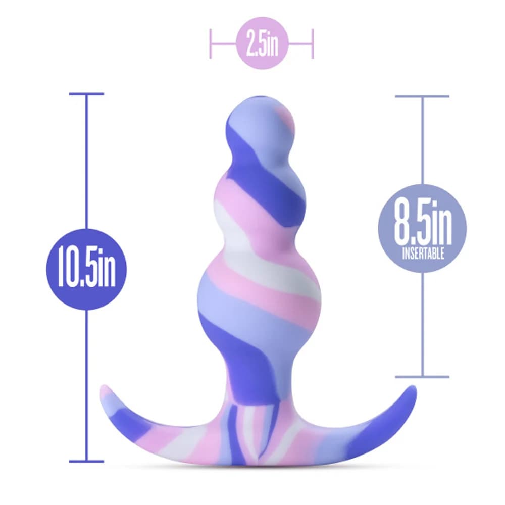 Blush Avant Twilight Silicone Anal Plug Blue thumbnail 6