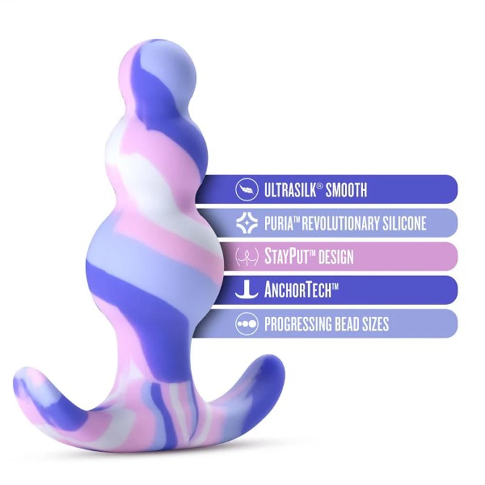 Blush Avant Twilight Silicone Anal Plug Blue thumbnail 8
