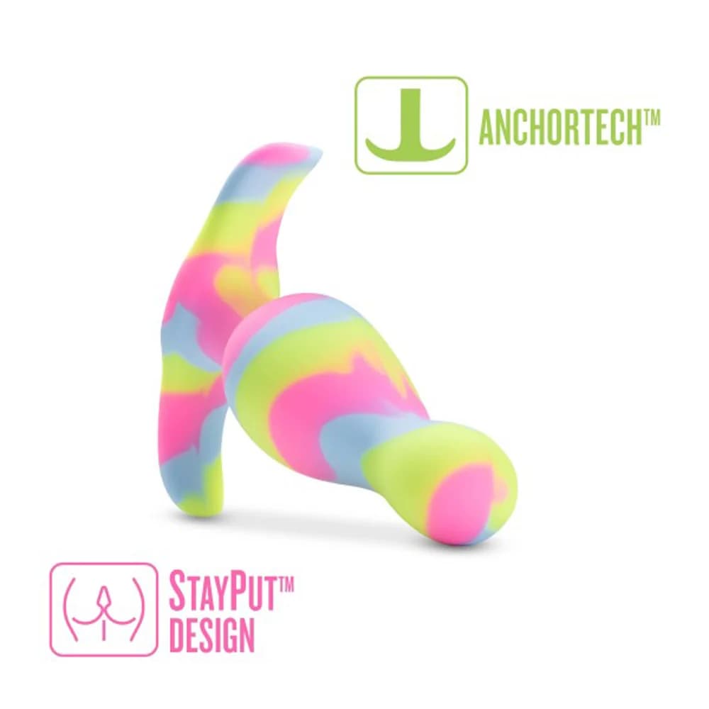 Avant Kaleido Silicone Anal Plug Lime thumbnail 3