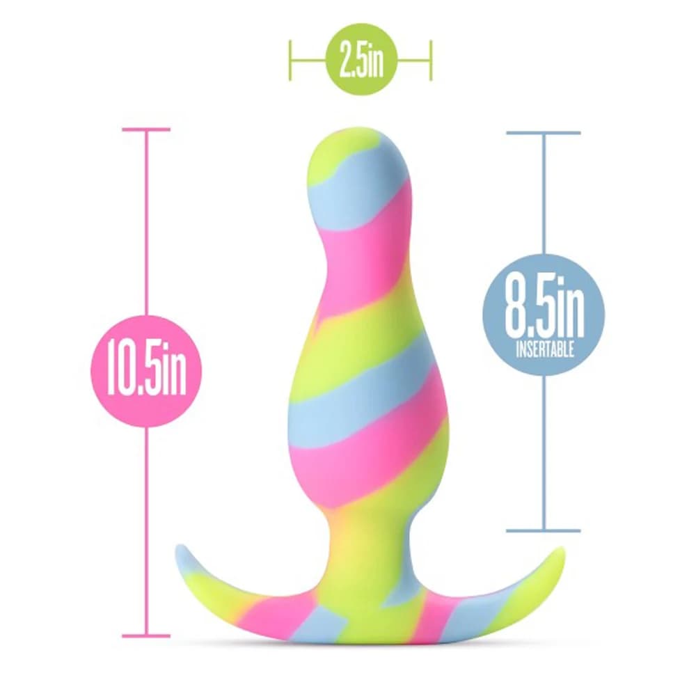 Avant Kaleido Silicone Anal Plug Lime thumbnail 5