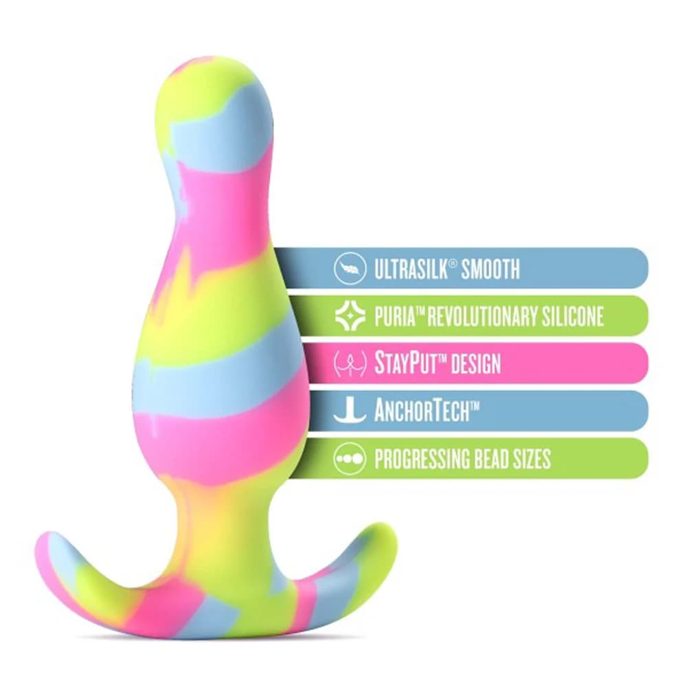 Avant Kaleido Silicone Anal Plug Lime thumbnail 8